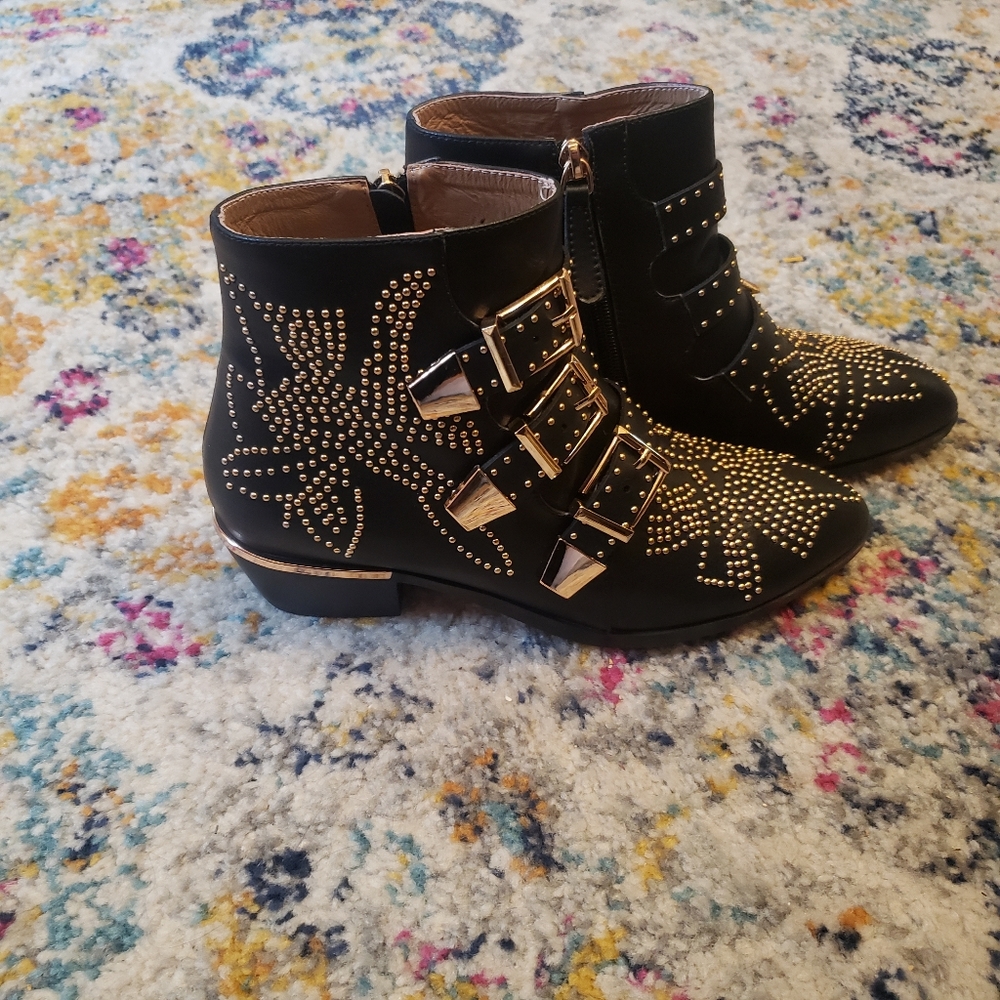 Brand new studded booties